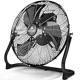 TRESKO AERSON Bodenventilator 30cm | Windmaschine mit 3-Leistungsstufen 55W |...