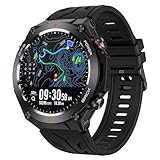 GPS Smartwatch Herren Barometer Militär Uhr Kompass Höhenmesser Outdoor...