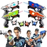 JOYENDER Laser Tag Lasertag Set Kinder Pistolen und Westen 4 Players Laser...