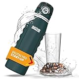 NATURBUMMLER® Wasserfilter Flasche [1000 ml] faltbar & ultraleicht –...