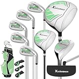 XDriveMax 10 Teilige Komplettes Damen Golfschläger Set, Golf Set...
