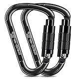 Marouom Aluminium, Kletterkarabiner Karabinerhaken,UIAA-Zertifiziert karabiner...