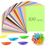MumdoYAL 100 Blatt Buntes Papier A4, Origami Papier für DIY und Bastelprojekte...