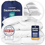 CALMONT - Daunen Bettdecke I Daunendecke 135x200 I 100% extra weiche Federn &...