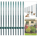 Thealyn U-Pfosten Set 10 Stück 152 CM für Gartenzäune Zaunpfosten, Robuste...