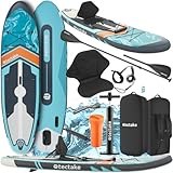 tectake® SUP, Stand Up Paddle Board, Standup aufblasbar, SUB mit Pumpe, Kajak...