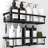 Kitsure Duschablage ohne Bohren - 2 Stück rostfreie Badezimmer Organizer,...