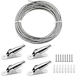 DXLing 10 Meter Edelstahl Draht Seil Ummantelt 2mm Stahlseil Einstellbar...