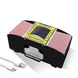 Ni-SHEN automatischer Kartenmischer für 2/4 Decks, USB-/batteriebetrieben,...