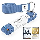Body & Mind® Yogagurt aus 100% Natur Baumwolle - 250 cm lang; Yoga-Band...