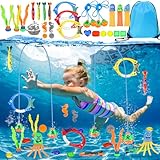 Hysagtek Tauchringe für Kinder Set, 26 Stücke Pool Spielzeug, Schwimmspielzeug...