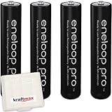 4er Pack Panasonic Eneloop PRO XX AAA/Micro Akkus - Neueste Generation - 950 mAh...