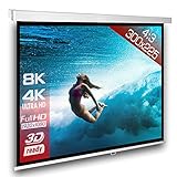 SlenderLine Beamer Leinwand 305 x 229 cm | Format 4:3 | 1.2 Gain | FULL-HD 4K 8K...