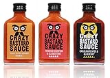 Crazy B Sauce - 3er Set - Extreme Scharfe Chilisauce mit der Schärfste Chilis...