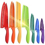 Mogaguo 7Teilig Messerset Scharf Küche, Küchen Messerset Profi, Küchenmesser...