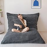 MAXYOYO Sitzsack XL, aus Cordstoff Abnehmbar, Riesen Bean Bag mit Flauschiger...