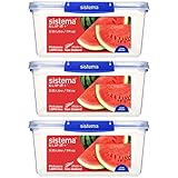 Sistema KLIP IT PLUS Frischhaltedosen Set | 3,35 l | auslaufsichere, stapelbare...