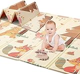 HB.YE Spielmatte baby Teppich Babymatte faltbarer Spieldecke Krabbelmatte baby...