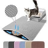 Petinstinct Katzenklo Matte, 60x45cm Doppelschichtiger Katzenklo Unterleger,...