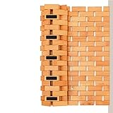 SereneLife Bambusmatte, 40x60cm Badematte Holz, Antirutschmatte Dusche-...