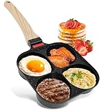 Spiegeleipfanne, Pancake Pfanne mit 4 Pfanne Egg Pan Augenpfanne mit...