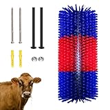 Kratzbürste für Pferd Kuh, Halbrunde Pferde Bürsten 40cm Kuhbürste Universal...