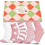 Kuschelsocken Damen Weihnachtsgeschenke für Frauen Geschenke: Dicke Flauschige...