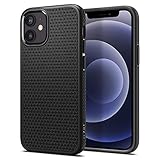 Spigen Liquid Air Hülle Kompatibel mit iPhone 12 mini -Matte Black