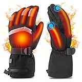 Elektrisch Beheizte Handschuhe Schnell Heizende Batterie-Winterhandschuhe...