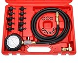 BOOMSTART Öldruckmessgerät Kit, 140psi 10bar Öldruckprüfer Öldruck...
