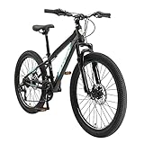 BIKESTAR Kinder Fahrrad Mountainbike 21 Gang Shimano, Scheibenbremse ab 8 Jahre...