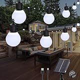 Tacobey Solar Lichterkette Außen Mit 20 Glühbirnen - 10M 100 LED Lichterkette...