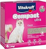 Vitakraft, Compact Ultra, Katzenstreu, Klumpstreu für Katzen, aus Bentonit,...