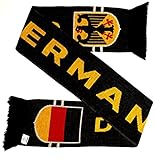 Euroscarves Germany Deutschland Fußball Strickschal Schwarz