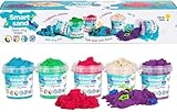 Genio Kids Magic Sand 750g Zaubersand - 5 Farben Bunter Sand Set, 5 Sandknete...