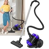 BRIEFNESS Staubsauger für Tierhaare 1500W - Zylinder Staubsauger ohne Beutel...