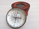KHUMYAYAD Kompass aus Messing, für den Schreibtisch, Navigationskompass,...