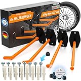 DORFER Reifen Wandhalterung 4er Set | 4x Reifenhalter Wandhalterung gehärteter...