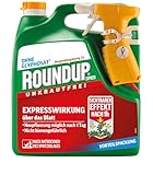 Roundup Unkrautfrei Express, 3 Liter Sprühsystem, Anwendungsfertiges Spray zur...