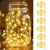 btfarm 6 Stück LED Lichterkette mit Batterie Klein, 2M 20LED Mini Lichterkette...