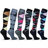 4/6 Paar Damen Mädchen Laufsocken Kniestrümpfe Reisestrümpfe lange Socken...