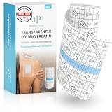 Health Press® Transparenter Folienverband - Duschpflaster Rolle (15cm x 10m) -...