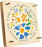 Small Foot Blumenpresse aus Holz, leicht bedienbare Presse zum Trocknen von...