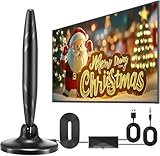DVB-T/T2 Antenne mit Verstärker,Zimmerantenne für Fernseher,TV-Antenne mit...