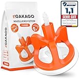 Gakago Fliesen Nivelliersystem 300-tlg. Set 3mm - Verlegehilfe für ein...