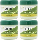 BURI 4X 300ml Tabaibaloe Aloe Vera Premium Cream face & Body Gesicht Körper...