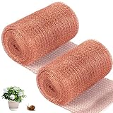 2 Rolle 12.7cmx6m Kupfernetz: Reines Kupfergeflecht, Kupferband Gegen Schnecken...