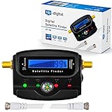 HB DIGITAL SATFINDER mit LCD Anzeige Kompass und Ton + F-Verbindugskabel +...