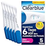 Clearblue Schwangerschaftstest, Ultra Frühe Erkennung, Ergebnisse 6 Tage...