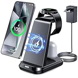 SWIO 3 in 1 Induktive Ladestation kompatibel mit Samsung Watch und...